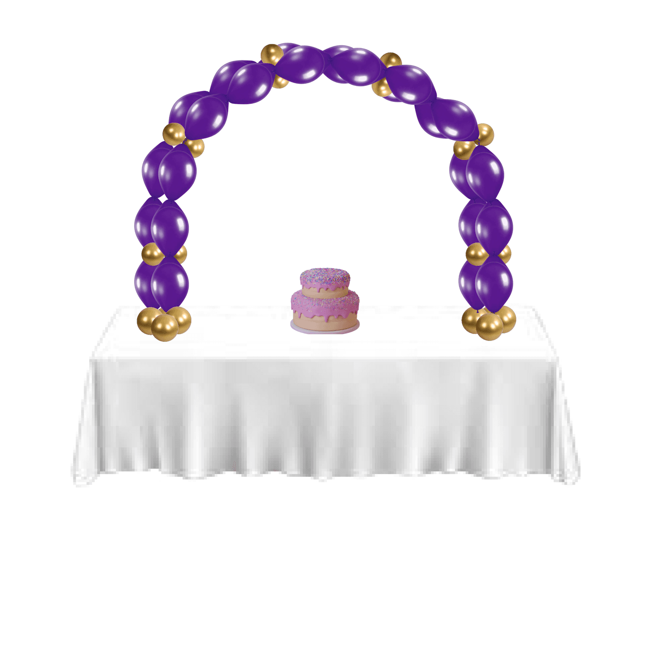 Linked Square Table Arch