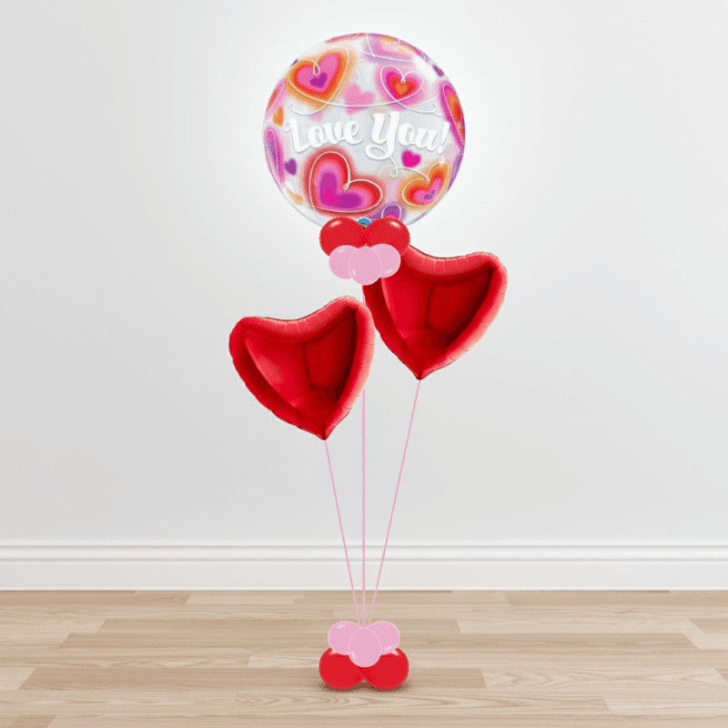 Valentine Bubble & Heart Bunch