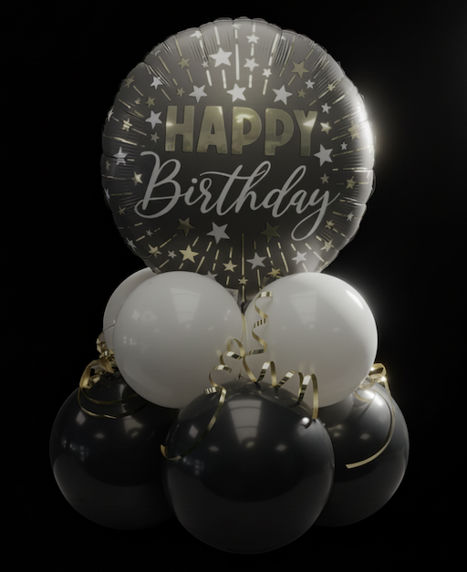Elegant metallic balloons for celebration