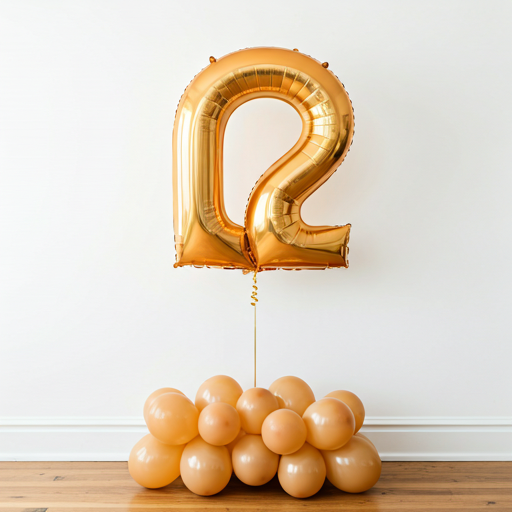 Giant number balloons for birthday